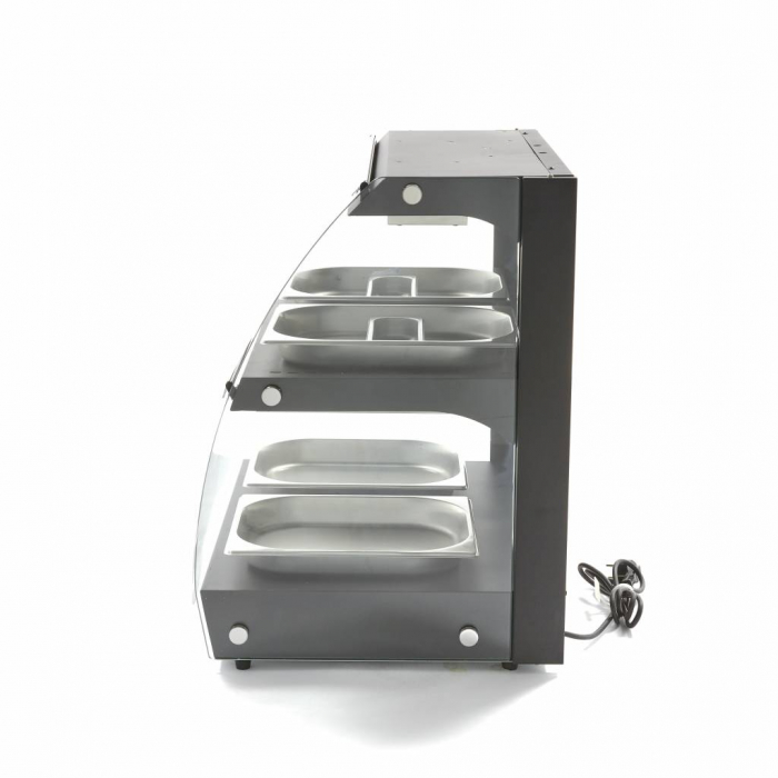Vitrina calda inchisa 4xGN1/2, 2 rafturi, 230V, 0,56 kW [10]