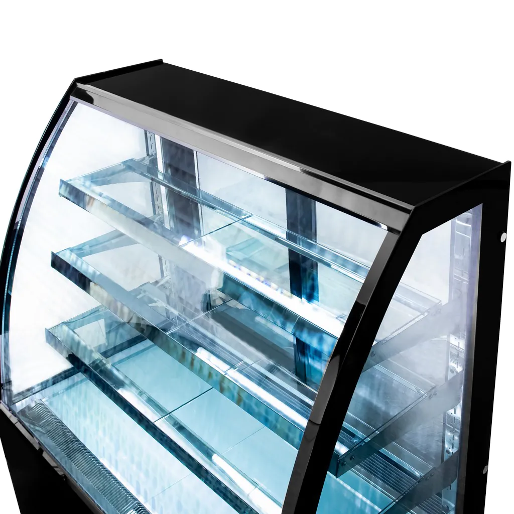 Vitrina cofetarie 410 litri, CLARA S120, neagra [4]