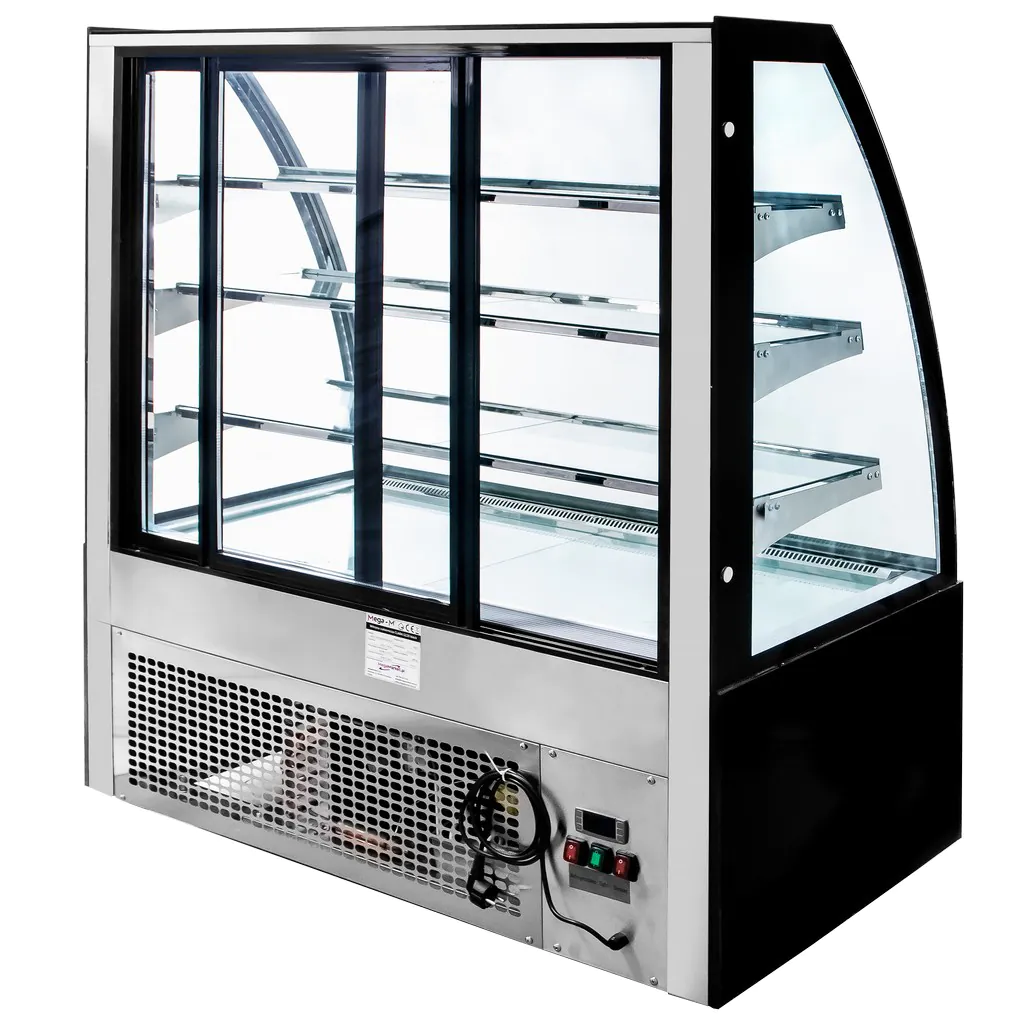 Vitrina cofetarie 410 litri, CLARA S120, neagra [2]
