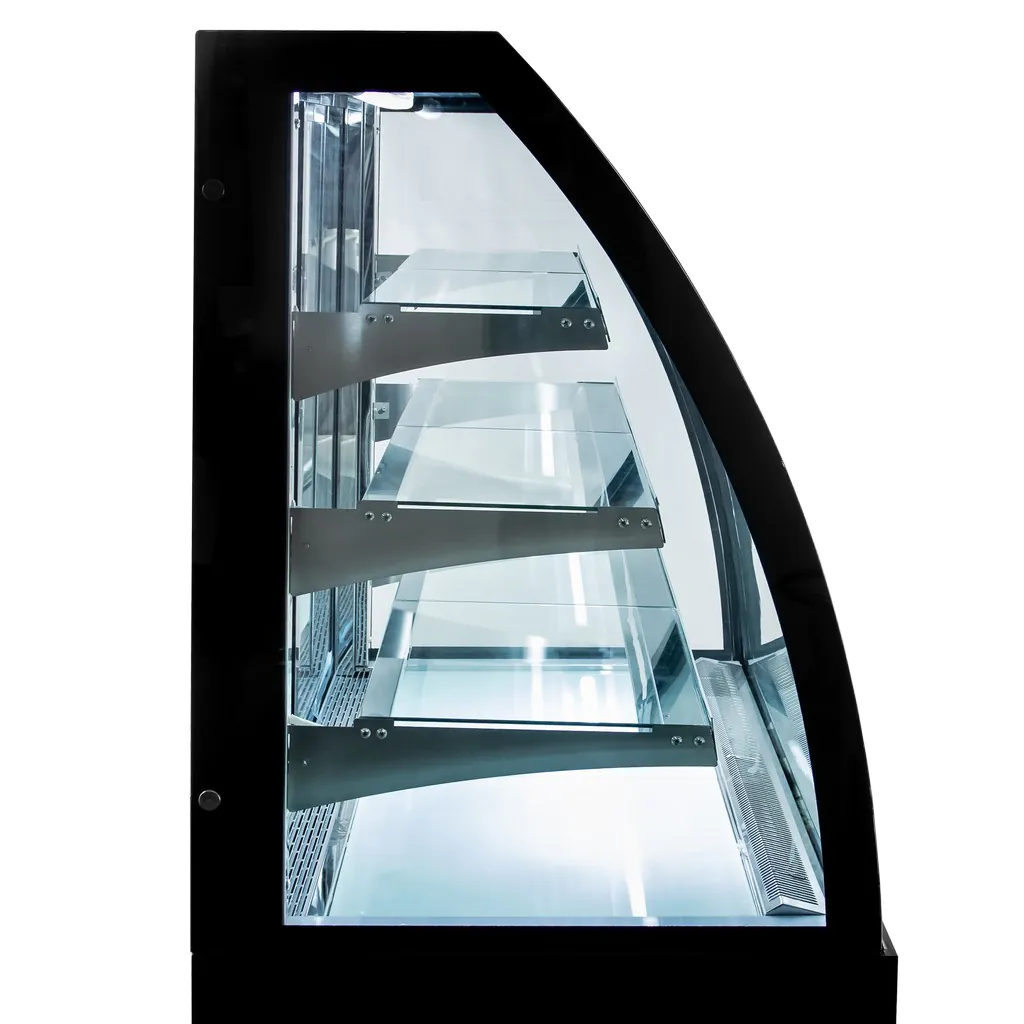 Vitrina cofetarie 410 litri, CLARA S120, neagra [5]