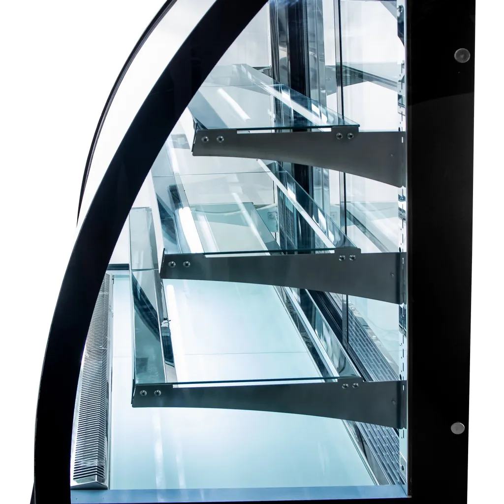 Vitrina cofetarie 410 litri, CLARA S120, neagra [6]