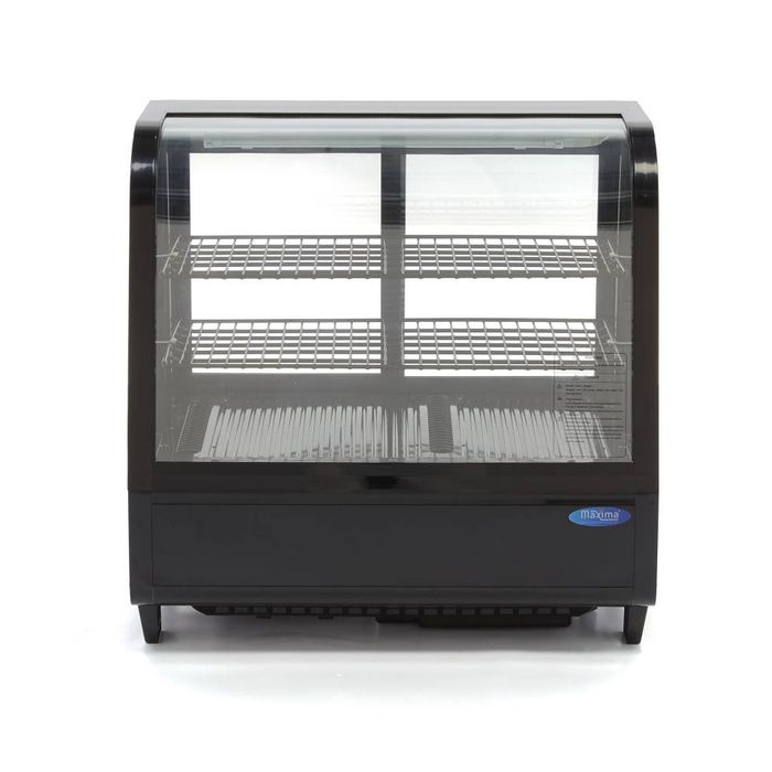 Vitrina frigorifica 100 litri neagra 68cm cu usa glisanta spate [3]
