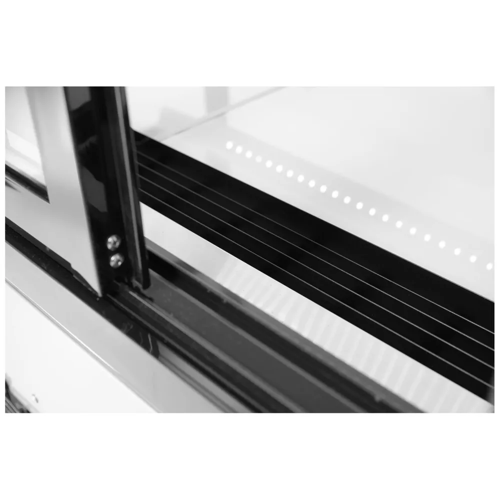 Vitrina frigorifica 610L, 2 rafturi sticla, 2-6°C, inox [4]