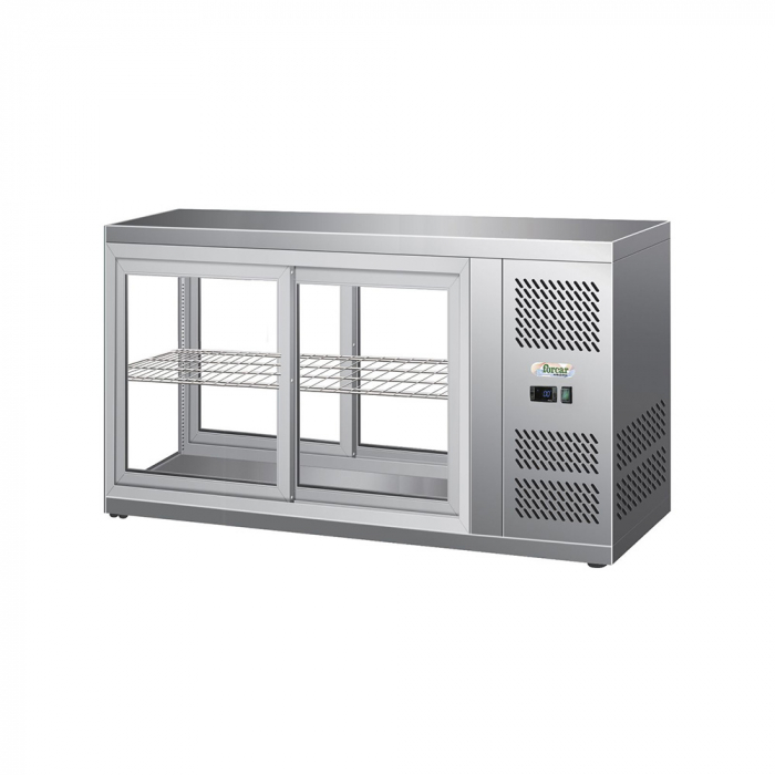 Vitrina frigorifica de banc cu geam de sticla, 190 litri, +2+8°C [1]