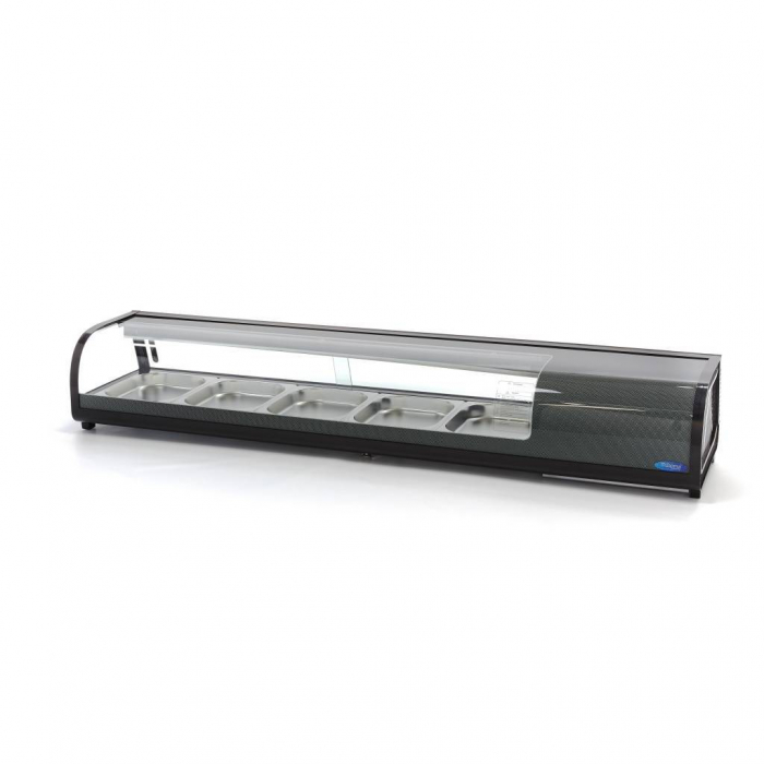Vitrina frigorifica sushi 8x1/3 sau 5x1/2 GN, 132L, 160W [2]