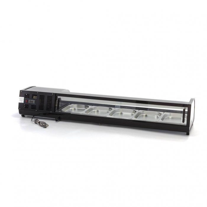 Vitrina frigorifica sushi 8x1/3 sau 5x1/2 GN, 132L, 160W [4]
