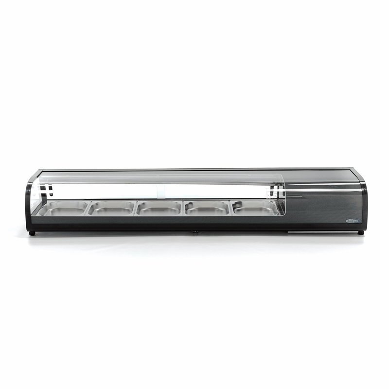 Vitrina frigorifica sushi 8x1/3 sau 5x1/2 GN, 132L, 160W [5]