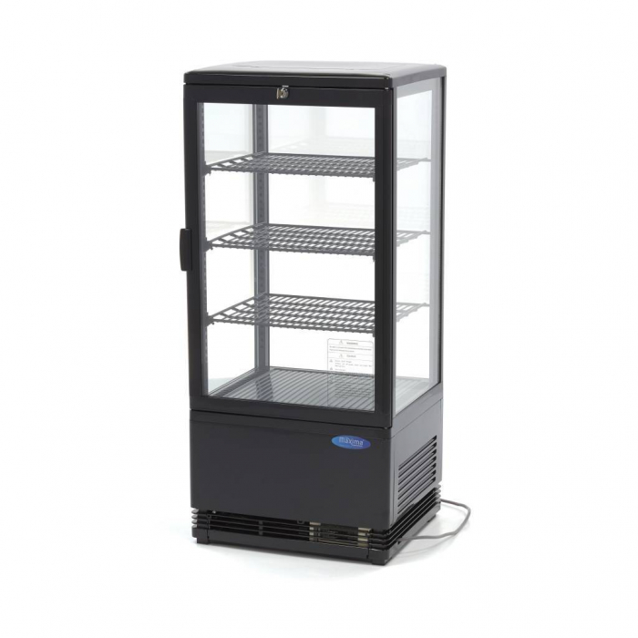 Vitrina frigorifica verticala neagra, 78L, 180W, 230V [5]