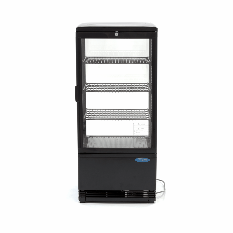 Vitrina frigorifica verticala neagra, 78L, 180W, 230V [4]