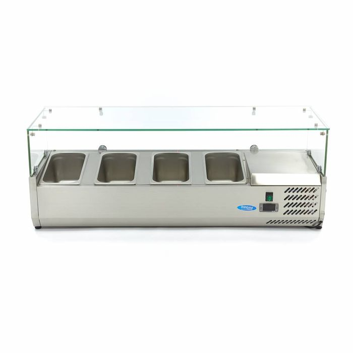 Vitrina ingrediente GN 1/3 inox 120cm pentru 4 recipiente gastro [3]