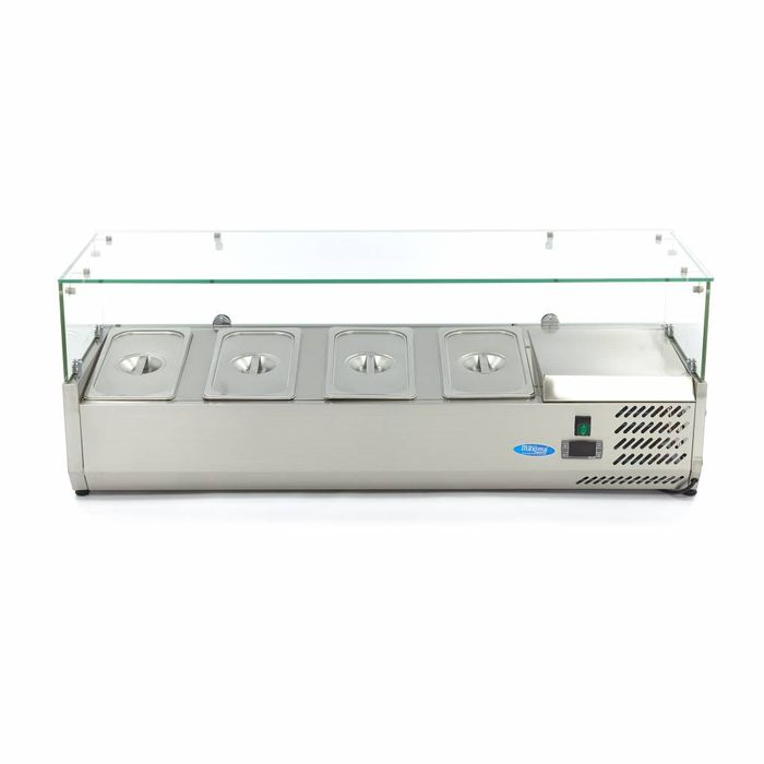 Vitrina ingrediente GN 1/3 inox 120cm pentru 4 recipiente gastro [2]