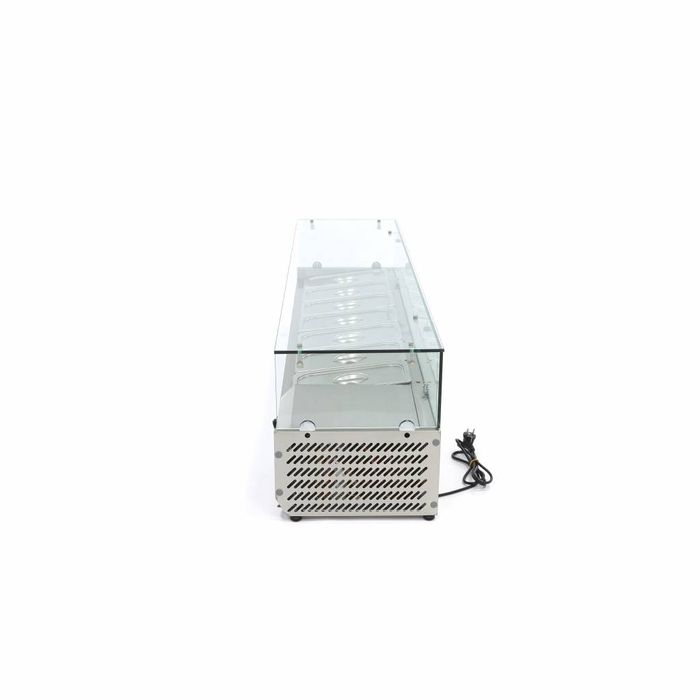 Vitrina ingrediente GN 1/3 inox 160cm pentru 7 recipiente gastro [3]