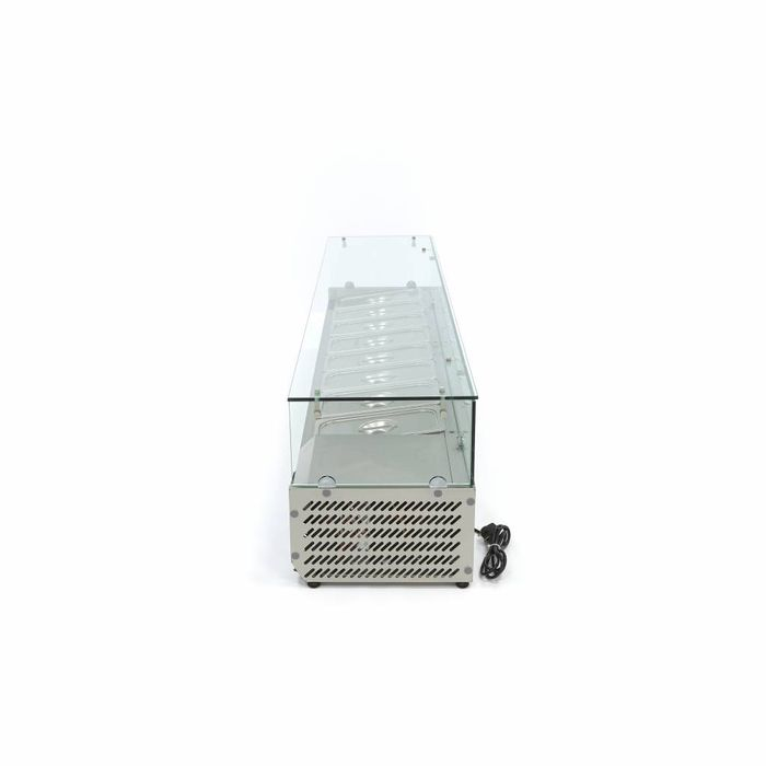 Vitrina ingrediente GN 1/3 inox 180cm pentru 8 recipiente gastro [4]