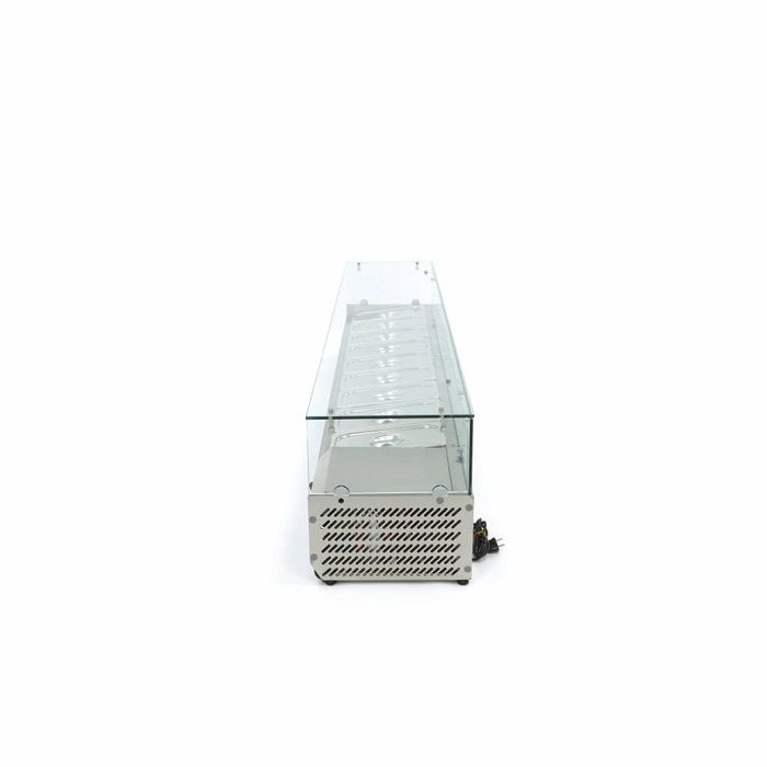 Vitrina ingrediente GN 1/3 inox 200cm pentru 9 recipiente gastro [3]