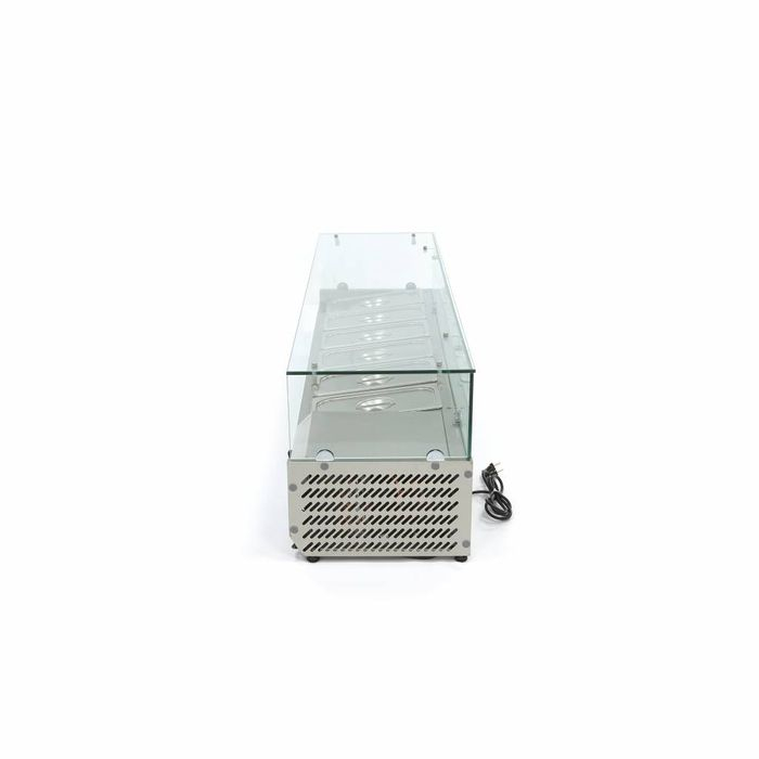 Vitrina ingrediente GN inox 150cm pentru 6 tavi 1/3 sau 1x1/2 [3]