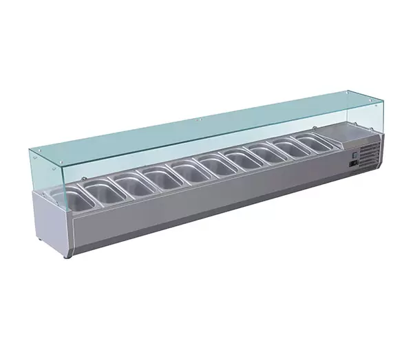 Vitrina ingrediente pizza 10 GN 1/4, racire statica, +2+8°C, FORCOLD [4]