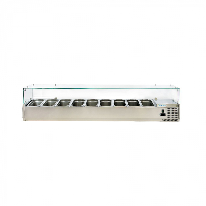 Vitrina ingrediente pizza 9 GN 1/3, racire statica, +2+8°C, FORCOLD [1]