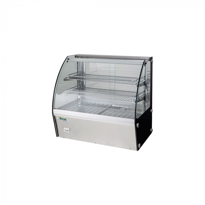Vitrina patiserie calda 160 litri cu 2 rafturi, +30°C +90°C, 880x580x670(h) mm, VPH160 [1]