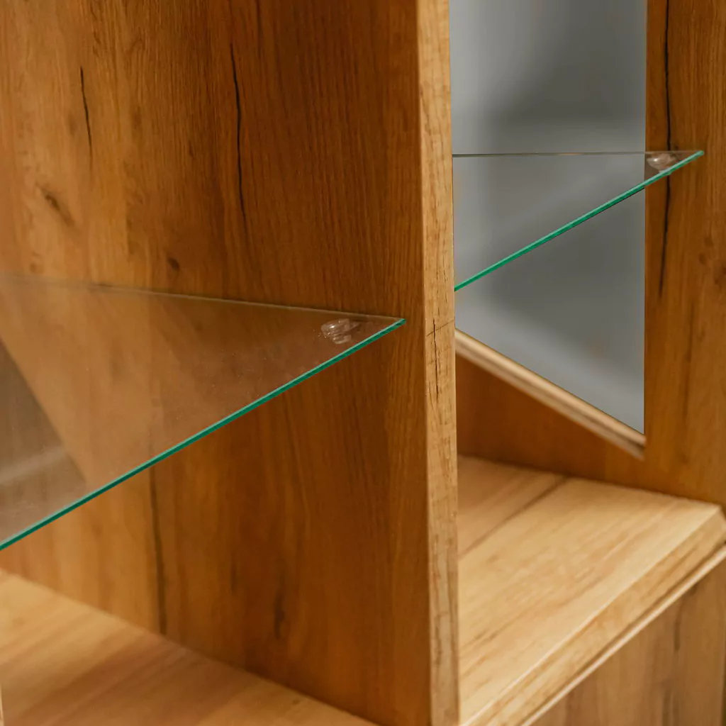 Vitrina prajituri 137cm, stejar kraft [2]