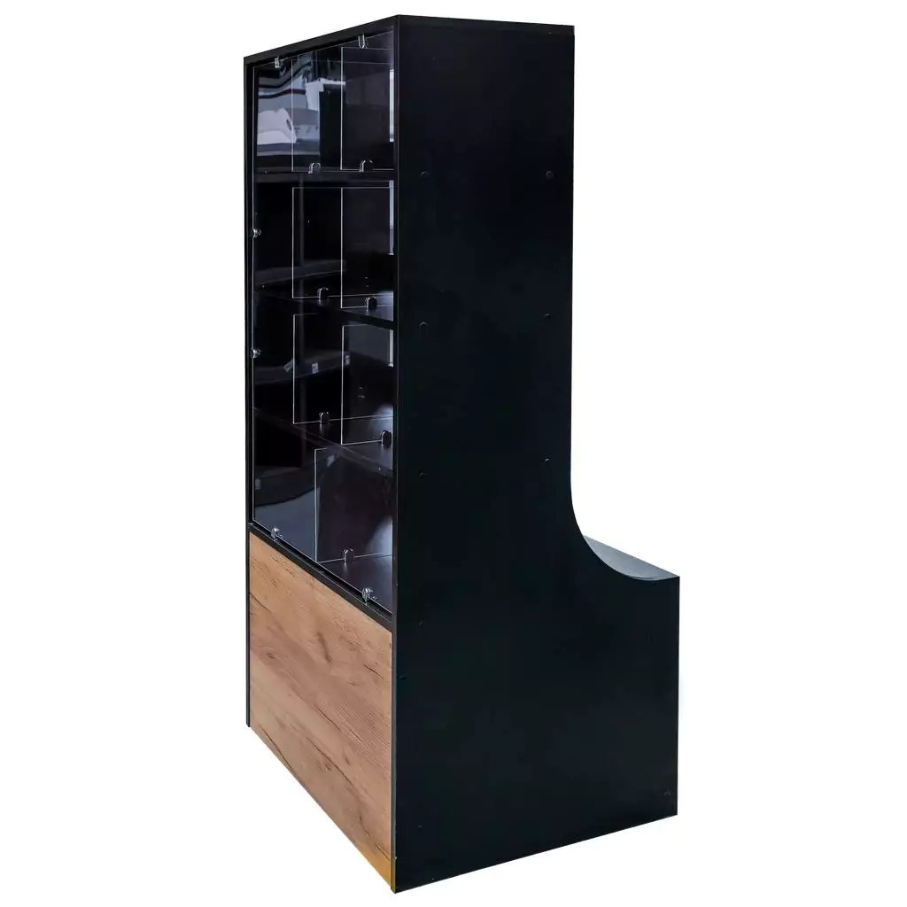 Vitrina prajituri 162cm, negru [8]