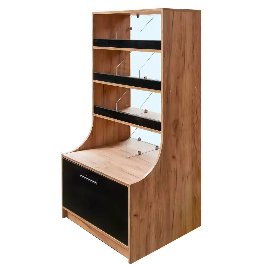 Vitrina prajituri 162cm, stejar kraft [8]