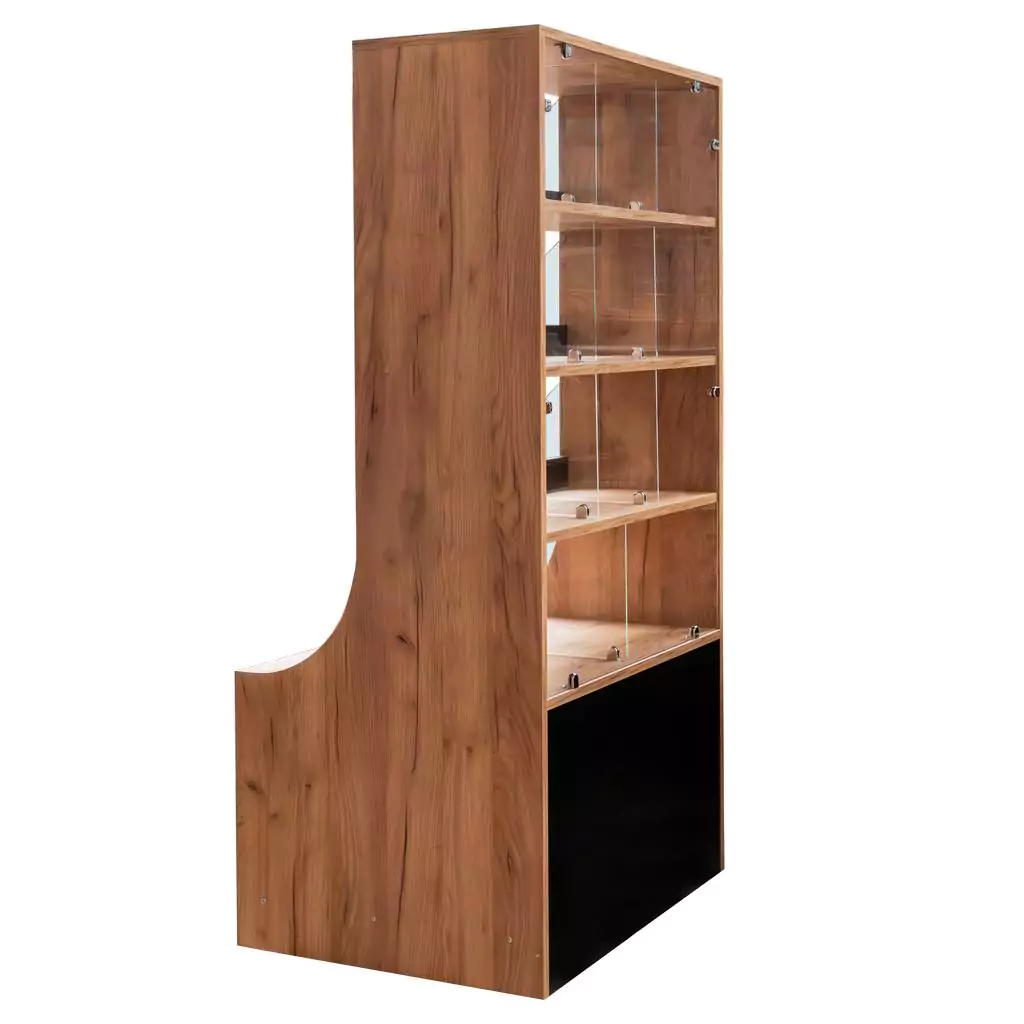 Vitrina prajituri 162cm, stejar kraft [2]