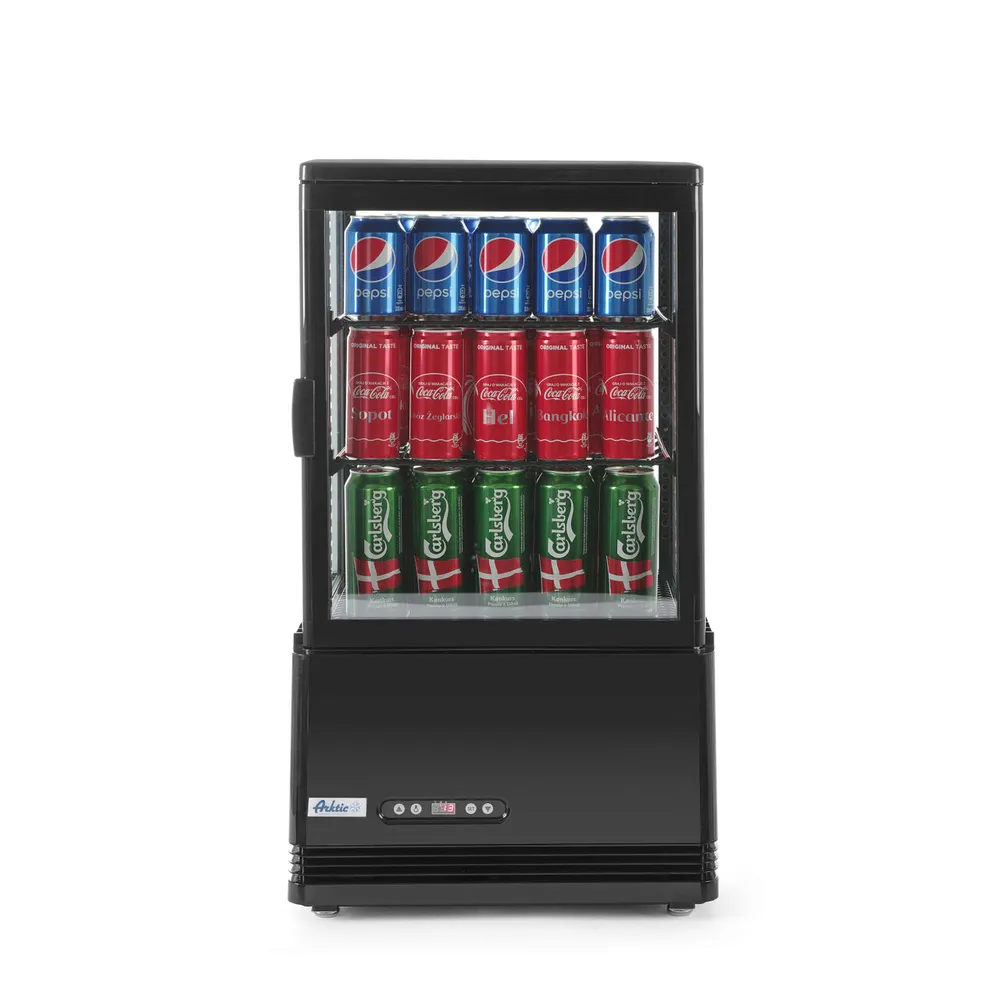Vitrina prezentare 58L, neagra, 2-6°C, 170W, 2 rafturi [2]
