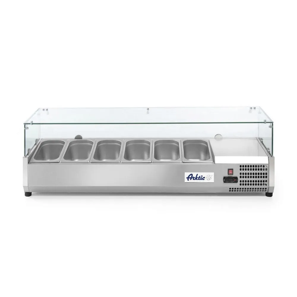 Vitrina prezentare 6 x GN 1/3, inox, -2/8°C, digital [1]