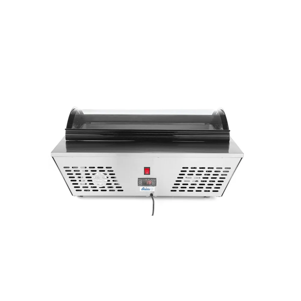 Vitrina prezentare salate 67L, 0-12°C, inox, digital [2]