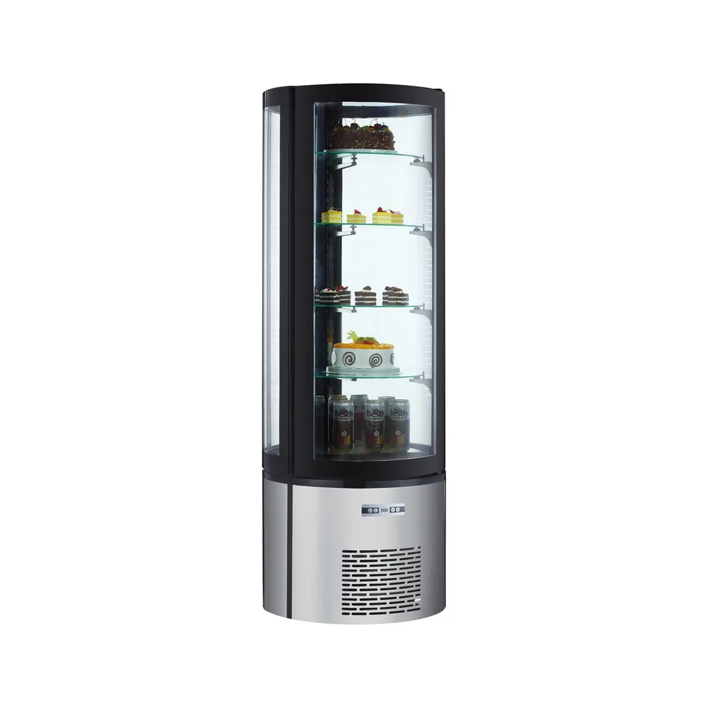 Vitrina rotunda refrigerata, 360L, inox, ø68x175cm [1]
