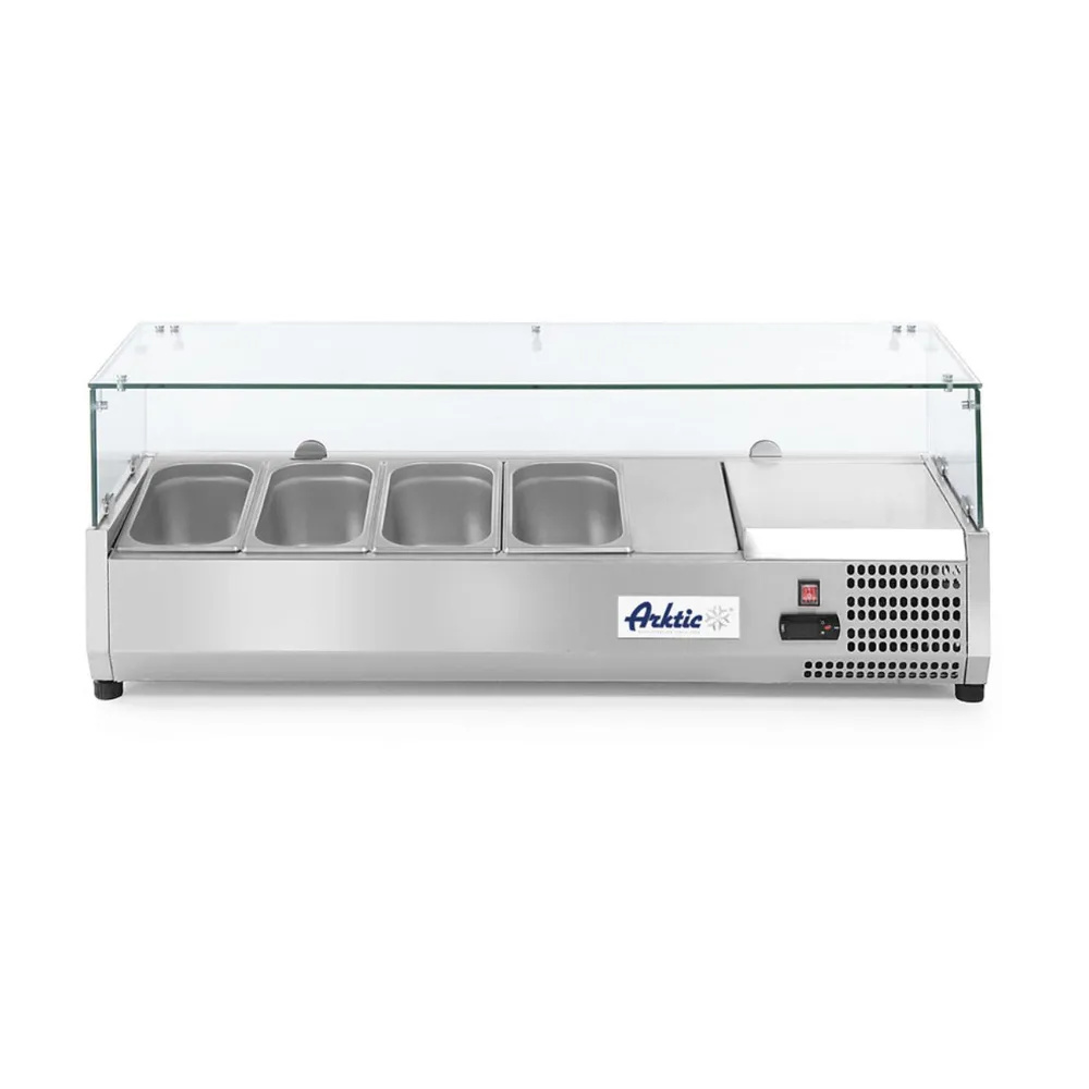 Vitrina servire refrigerata 4x GN 1/3, -2/8°C, inox [1]