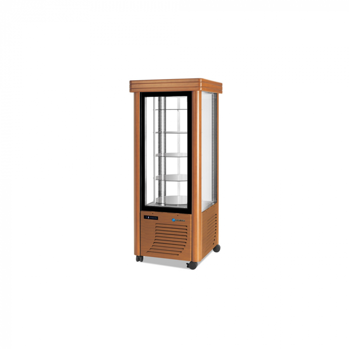 Vitrina verticala cu rafturi rotunde de cofetarie, 400 litri +2/+10°C, 230V, 400GBAROCCO [1]