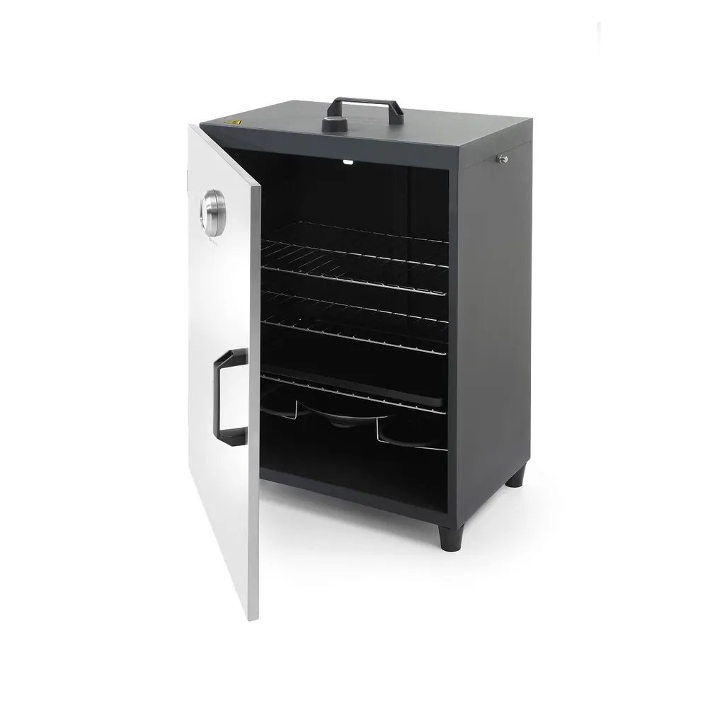 Afumatoare electrica, 1600 W, inox, cu 3 rafturi si agatatori [1]