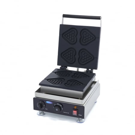 Aparate gofre profesionale - Aparat 4 waffle in forma de inima, 1750W, 230V