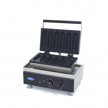 Aparate gofre profesionale - Aparat 6 waffle in forma de Hot Dog/Sausage Rolls, 1750W, 230V