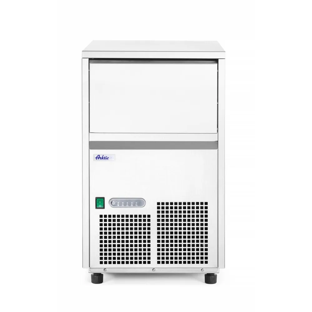 Aparate de facut gheata profesionale - Aparat cuburi gheata transparente 22kg/zi, stocare 6kg, inox