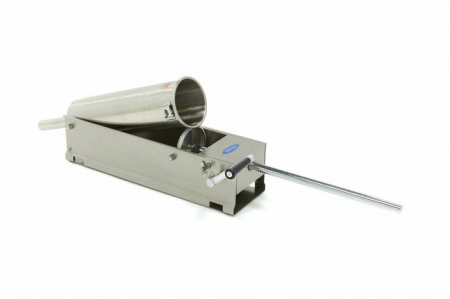Aparat de facut carnati 7 litri orizontal manual cu 4 palnii inox [1]
