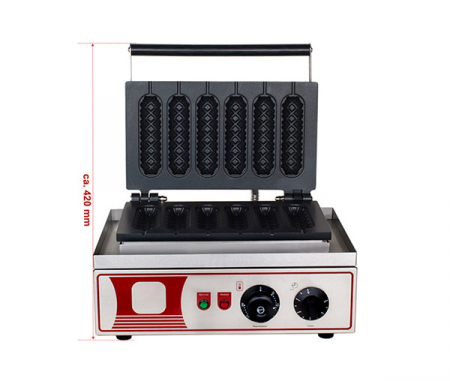 Aparate gofre profesionale - Aparat facut waffe tip bastoane, betisoare, 230V, 1,5kW, BWA-9