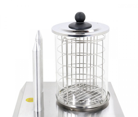 Aparat incalzitor hot-dog cu 2 tepuse si vas BHG06b [5]