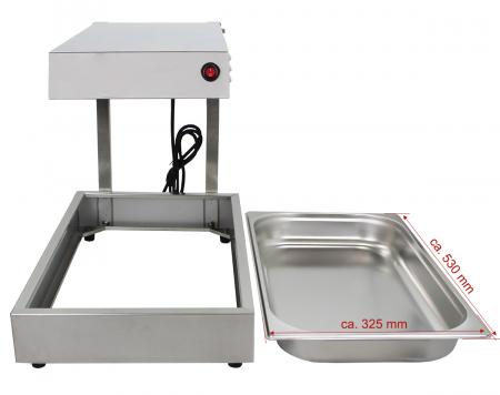 Aparat mentinere la cald cartofi prajiti 530x325x60 mm BWB-1 [6]