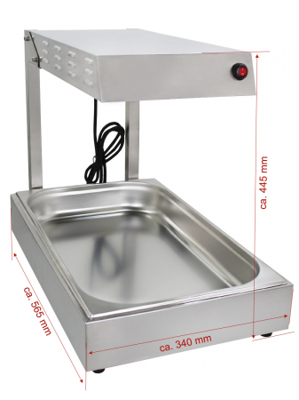 Aparat mentinere la cald cartofi prajiti 530x325x60 mm BWB-1 [2]