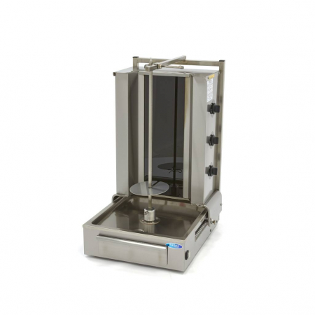 Aparate de shaorma - Aparat pentru shaorma si kebab electrica cu 3 arzatoare, 30 kg, 5100 W, 230V