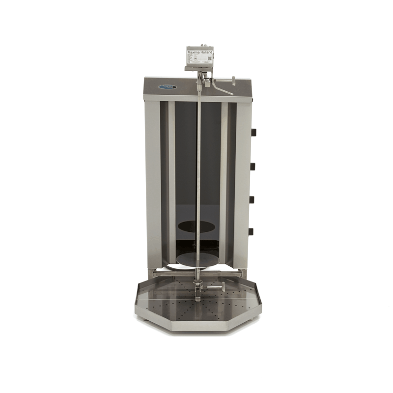 Aparat pentru shaorma si kebab electrica cu 4 arzatoare, 50 kg, 6800 W, 400V [4]