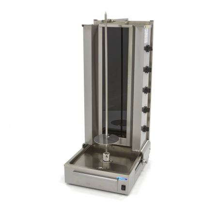 Aparate de shaorma - Aparat pentru shaorma si kebab electrica cu 5 arzatoare, 80 kg, 8500 W, 400V