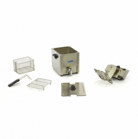 Friteuza electrica cu robinet 8L, 3250W, 230V [6]