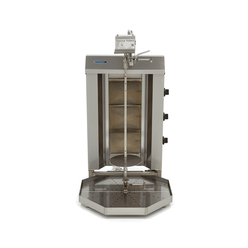 Aparat pentru shaorma si kebab pe gaz cu 3 arzatoare, 30 kg, 9,96 kW [3]