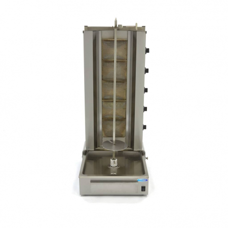 Aparat pentru shaorma si kebab pe gaz cu 5 arzatoare, 100 kg, 16,60 kW [1]