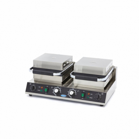 Aparat vafe 2 placi patrata, 230V, 2x1,6 kW [12]