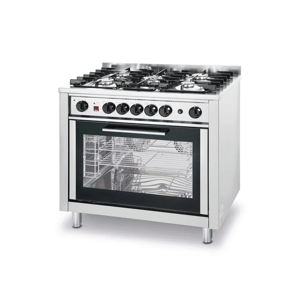 Linia 700 - Aragaz gaz cu 5 arzatoare si cuptor electric, 14.3 kW