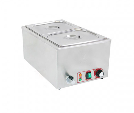 Echipamente Fast-food - Bain Marie 2 GN1/2 cu robinet, de banc, 230V, 1,2kW, BBM-2